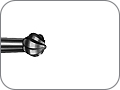Бор твердосплавный для экскавации кариозного дентина, шаровидный особоострый, хвостовик турбинный (FG), Ø=1,4 мм