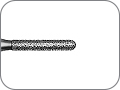 Бор алмазный для параллельного желобообразного уступа, со скругленным кончиком, "супергрубый", хвостовик турбинный (FG), L раб. части 8,0 мм, Ø=1,6 мм