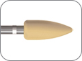 Полир с алмазными частицами для одноэтапного полирования композита пулевидный "ультрафинишный", хвостовик угловой (RA), L раб. части 12,0 мм, Ø=5,0 мм, использовать в комбинации с Q-финирами, использовать с охлаждением