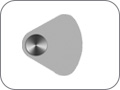 Диск осциллирующий сегментный, сплошной, алмазное покрытие с торца и внутренней стороны диска, "стандартный (средний)", R=11 мм, толщ. 0,18 мм, покрытие 3 мм от края диска