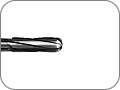 Бор для препарирования полости и фиссур, твердосплавный цилиндрический со скругленным кончиком, высокоэффективные режущие грани, хвостовик турбинный (FG), L раб. части 4,2 мм, Ø=1,2 мм
