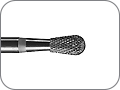 Фреза для контролируемого огрубления металлических поверхностей, твердосплавная грушевидная, хвостовик прямой (HP), L раб. части 5,0 мм, Ø=2,9 мм