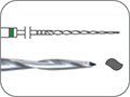 Файл эндодонтический никель-титановый для механического препарирования корневых каналов, сечение - "двойная S", конусность .04, L=31 мм, Ø=0,35 мм