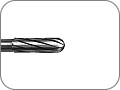 Бор твердосплавный для препарирования полости, цилиндрический со скруглённым кончиком, хвостовик турбинный (FG), L раб. части 4,2 мм, Ø=1,0 мм