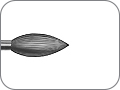 Финир пламевидный, стальной, хвостовик угловой (RA), L раб. части 4,6 мм, Ø=1,0 мм, не предназначен для автоклавирования
