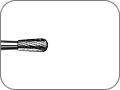 Фреза для первичной обработки сплавов недрагоценных металлов, твердосплавная грушевидная, хвостовик прямой (HP), L раб. части 5,0 мм, Ø=2,3 мм