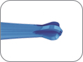 Бор полимерный для экскавации кариозного дентина в опасной близости к пульпе, шаровидный, одноразовый, хвостовик угловой (RA), Ø=2,3 мм
