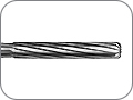Финир для параллельного плечевого уступа, цилиндр со скруглённой кромкой, 10 лезвий (стандартный), хвостовик турбинный (FG), L раб. части 8,0 мм, Ø=1,2 мм