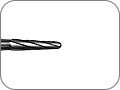 Бор твердосплавный для обработки коронок и мостов, конусный со скругленным кончиком, хвостовик прямой (HP), L раб. части 4,2 мм, Ø=1,2 мм