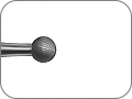 Финир шаровидный, стальной, хвостовик угловой (RA), Ø=1,0 мм, не предназначен для автоклавирования