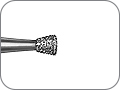Бор алмазный для обработки коронок и мостов, обратный конус, "стандартный (средний)", хвостовик прямой (HP), L раб. части 2,0 мм, Ø=2,1 мм
