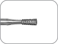 Фреза твердосплавная для обработки акрила и металлических сплавов, обратный конус, хвостовик прямой (HP), L раб. части 5,0 мм, Ø=2,3 мм
