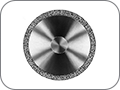 Диск алмазный двусторонний для сепарации и контурирования керамики, хвостовик прямой (HP), толщ. диска 0,3 мм, покрытие от края диска 1,5 мм, Ø=22,0 мм