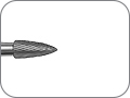 Финир твердосплавный, пламевидный, 30 лезвий, ультрафинишный, хвостовик турбинный (FG), L раб. части 3,5 мм, Ø=1,6 мм