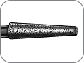 Бор спечённый алмаз для обработки коронок и мостов, сплавов для литья, конусный, "стандартный (средний)", хвостовик прямой (HP), L раб. части 12,0 мм, Ø=2,9 мм