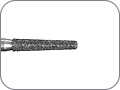 Бор алмазный для создания конусного плечевого уступа, скруглённая кромка, "стандартный (средний)", хвостовик турбинный (FG), L раб. части 8,0 мм, Ø=1,4 мм, угол 2,0°