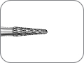 Фреза твердосплавная, для обработки акрила, гипса и металлических сплавов, конусная со скругленным кончиком, хвостовик прямой (HP), L раб. части 4,0 мм, Ø=1,4 мм