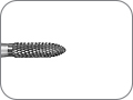 Фреза твердосплавная, для контролируемого огрубления металлических поверхностей, торпедовидная, хвостовик прямой (HP), L раб. части 8,0 мм, Ø=2,3 мм