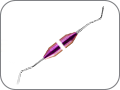 Гладилка каплевидная (по Хуфриди), ширина: 2,2 мм / 2,2 мм, цвет ручки "розовый"