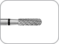 Фреза твердосплавная для титана и недрагоценных металлов, торпедовидная со скруглённым кончиком, хвостовик прямой (HP), L раб. части 8,0 мм, Ø=2,3 мм