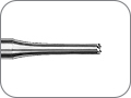 Бор твердосплавный торцевой для углубления границы препарирования уступа или для создания ровного дна полости, хвостовик турбинный (FG), Ø=1,2 мм