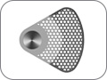 Диск осциллирующий сегментный, сотовидный, двухстороннее алмазное покрытие, "финишный", R=14 мм, толщ. 0,30 мм, покрытие 6 мм от края диска