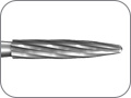 Финир пламевидный удлинённый для сглаживания титановых имплантатов при хирургическом резекционном лечении периимплантита, 12 лезвий (стандартный), хвостовик турбинный сверхэкстрадлинный (FGSXL), L раб. части 8,0 мм, L общ.=30 мм, Ø=2,3 мм