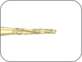 Фреза Линдеманна твердосплавная, максимальная режущая способность благодаря особой насечке st, хвостовик прямой (HP), L раб. части 9,0 мм, Ø=1,6 мм, с ZrN покрытием