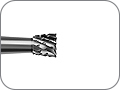 Фреза твердосплавная для обработки акрила и металлических сплавов, обратный конус, хвостовик прямой (HP), L раб. части 1,1 мм, Ø=1,0 мм
