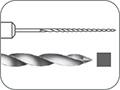 Файл эндодонтический (К-файл) для ручного препарирования корневых каналов, нержавеющая пружинная сталь, L=25 мм, Ø=0,15 мм