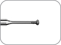 Бор алмазный для микропрепарирования овальный, "финишный", хвостовик турбинный (FG), L раб. части 2,0 мм, Ø=1,4 мм