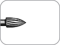 Финир пламевидный, 12 лезвий (стандартный), хвостовик угловой (RA), L раб. части 3,8 мм, Ø=1,8 мм