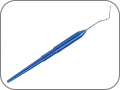 Зонд терапевтический большой, угловой односторонний,  цвет ручки "индиго синий"