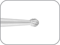 Фреза костная керамическая, шаровидная, с поперечной насечкой режущих граней для снижения вибрации, хвостовик прямой (HP), Ø=3,1 мм