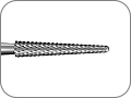 Фреза для обработки акрила и металлических сплавов, пиковидная со скруглённым кончиком, хвостовик прямой (HP), L раб. части 13,0 мм, Ø=2,3 мм