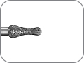 Бор алмазный для окклюзионного иссечения, "грубый", хвостовик турбинный (FG), L раб. части 5,7 мм, Ø=2,3 мм