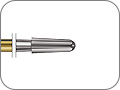 Финир для снятия адгезива лабиальный, конусный с безопасным кончиком, хвостовик турбинный (FG), L раб. части 4,4 мм, Ø=1,6 мм