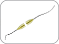 Штопфер  обратноконусный, Ø 1,8 мм – гладилка серповидная большая, ширина 2,7 мм, цвет ручки "золотой"