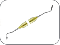 Штопфер зерновидный, Ø 2,5 мм – гладилка средняя, ширина 1,5 мм, цвет ручки "золотой"