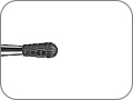 Фреза для твердого или эластичного акрила и драгоценных металлов, твердосплавная грушевидная, хвостовик прямой (HP), L раб. части 5,0 мм, Ø=2,3 мм