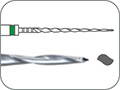Файл эндодонтический никель-титановый для механического препарирования корневых каналов, сечение - "двойная S", конусность .04, L=21 мм, Ø=0,35 мм