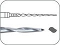 Файл эндодонтический никель-титановый для механического препарирования корневых каналов, сечение - "двойная S", конусность .04, L=21 мм, Ø=0,45 мм