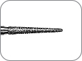 Бор алмазный для обработки коронок и мостов, конусный удлинённый со скругленным кончиком, "стандартный (средний)", хвостовик прямой (HP), L раб. части 10,0 мм, Ø=1,6 мм