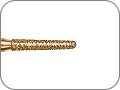 Бор алмазный конусный, желобообразный уступ со скругленным кончиком, "грубый специальный", хвостовик турбинный (FG), L раб. части 8,0 мм, Ø=1,4 мм, угол 1,7°