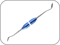 Гладилка моделировочная "лепесток", ширина: 2,3 мм / 2,3 мм, цвет ручки "индиго синий"
