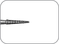 Фреза твердосплавная для контролируемого огрубления металлических поверхностей, пиковидная с гладким кончиком, хвостовик прямой (HP), L раб. части 8,0 мм, Ø=1,6 мм