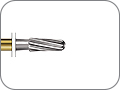 Финир для снятия адгезива лабиальный, конусный спиралевидный с безопасным кончиком, хвостовик турбинный (FG), L раб. части 4,7 мм, Ø=1,6 мм