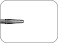 Финир фиссурный со скруглённым кончиком, 20 лезвий (финишный), хвостовик турбинный (FG), L раб. части 3,2 мм, Ø=0,9 мм