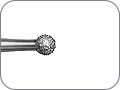 Бор алмазный шаровидный, "стандартный (средний)", хвостовик турбинный экстрадлинный (FGXL), Ø=2,9 мм