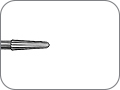 Финир фиссурный со скруглённым кончиком, 12 лезвий (стандартный), хвостовик турбинный (FG), L раб. части 3,2 мм, Ø=0,7 мм